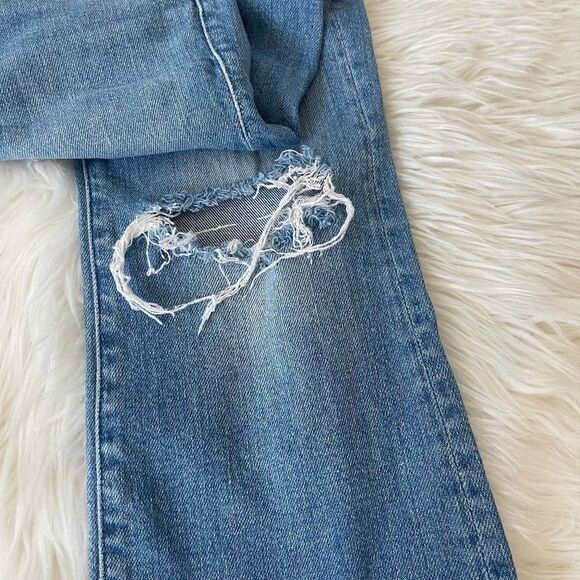 Mother The Insider Crop Step Fray Jeans Thrilling Shots Sz 24 - Picture 8 of 13